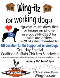 Wing-its for working dogs event banner