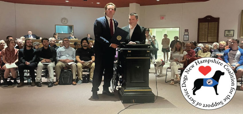 Brendan Madden accepts proclamation in the Portsmouth City Hall chambers